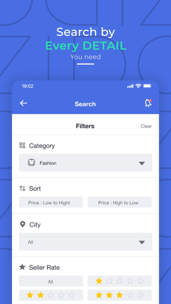 Zido — search filters